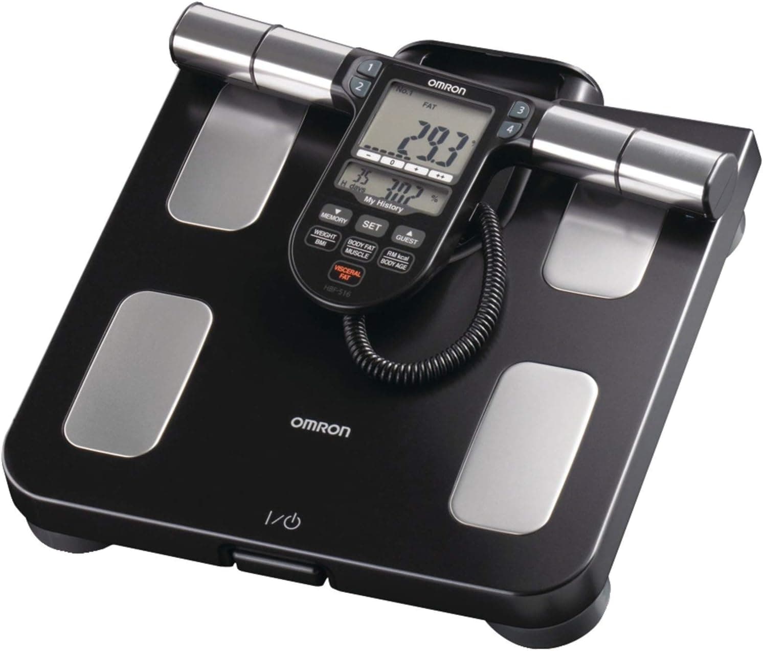 Omron Body Composition Monitor with Scale - 7 Fitness Indicators & 180-Day Memory