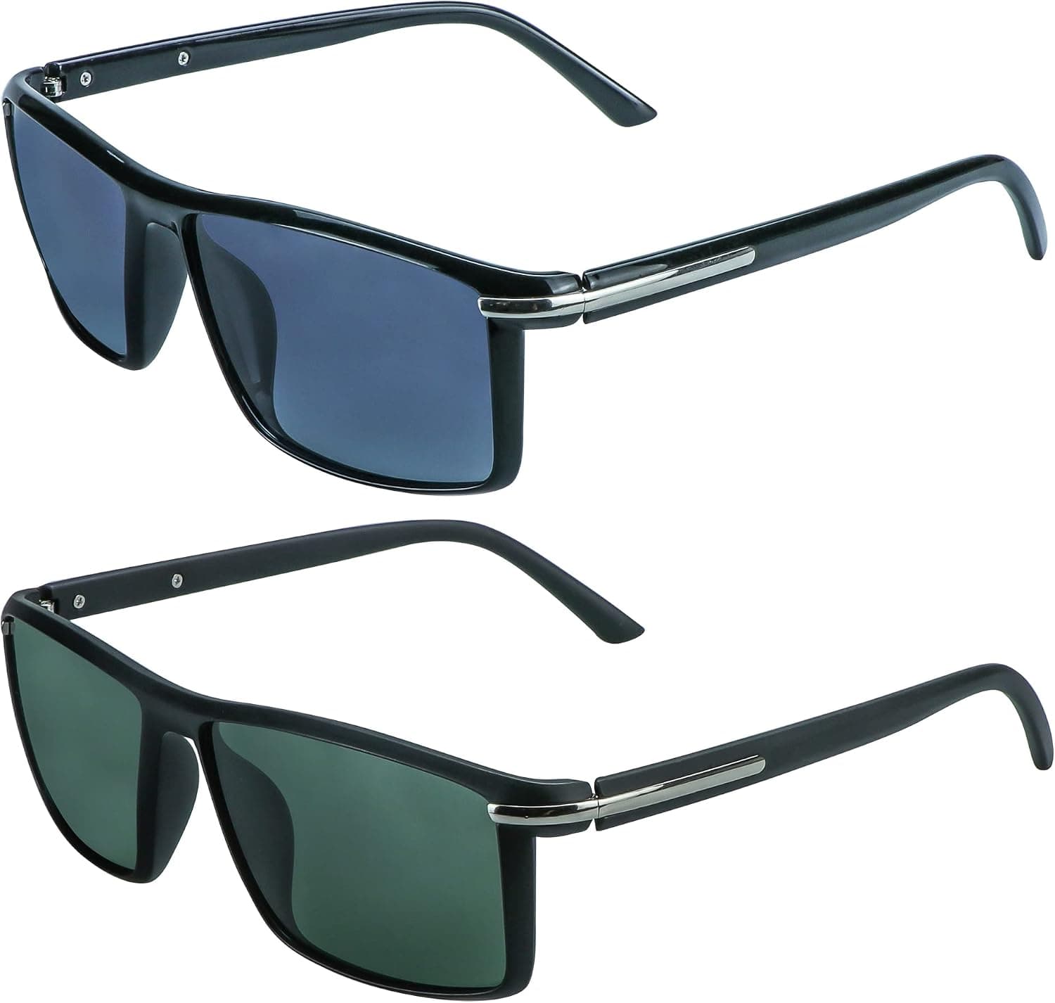 LifeArt Mens Polarized Sunglasses Ultralight Sports Fishing Driving Sunglasses for Men UV Protection Rectangle Metal Frame