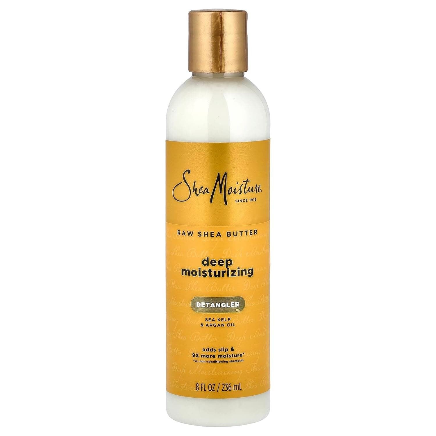 SheaMoisture Raw Shea Butter Deep Moisturizing Detangler for Dry, Damaged Hair, Hair Styling Product Formulated with Sea Kelp and Argan Oil 8 oz