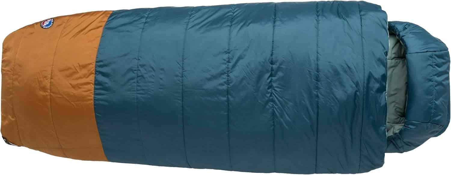 Big Agnes Echo Park - Camping Sleeping Bag | Extra-roomy design with Padlok system, Pillow Barn, draft collar and synthetic insulation for camping comfort