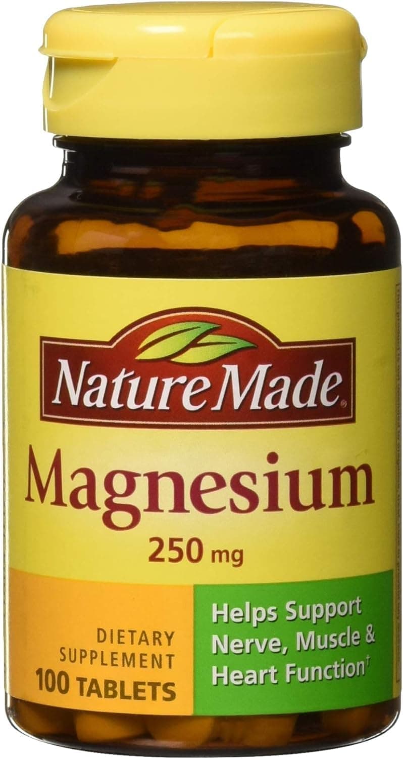 Nature Made Magnesio 250 mg tabletas, 100 unidades (paquete de 3)