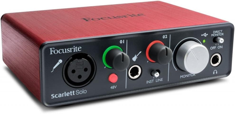 Interfaz de audio USB Focusrite Scarlett Solo Compact (1.ª generación)