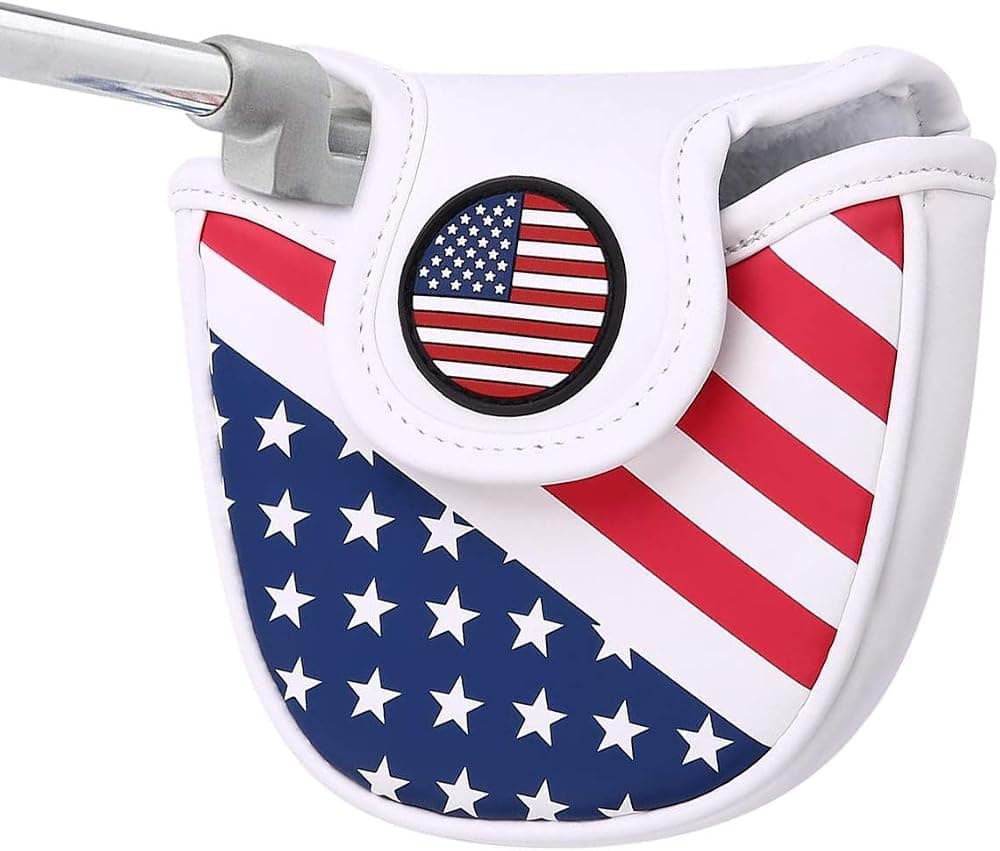 USA Mallet Putter Cover Headcover Fundas magnéticas para cabezas de golf Headcovers Equipo de protección para palos para Scotty Cameron Odyssey Two Ball Taylormade Durable | Equipo de protección para palos Scotty Cameron Odyssey Two Ball Durable