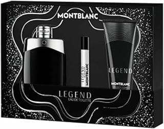 Leyenda/Mont Blanc 3 ud. Set (M) EDT Spray 3.3 Oz Gel de ducha 3.3 Oz EDT Spray Mini 0.25 Oz