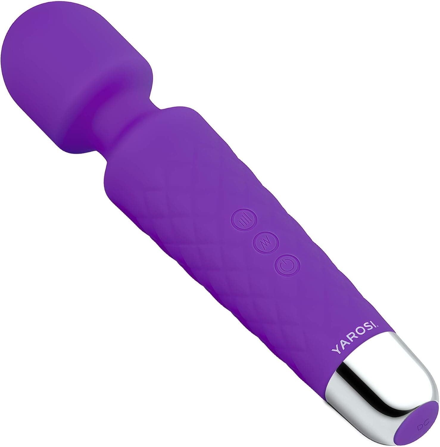 Yarosi Vibrador Varita Masajeador El Poder Vibrador de Masaje Más Fuerte - Mejor Clasificado para Regalo de Viaje - Magic Stress Away - Perfecto para Dolores Musculares y Recuperación Deportiva - USB - Púrpura