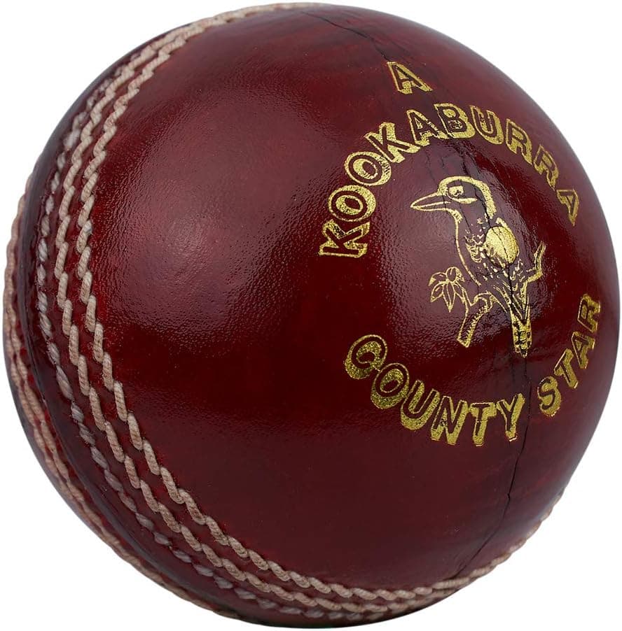 Pelota de críquet estrella del condado de Kookaburra, roja, para hombres y jóvenes