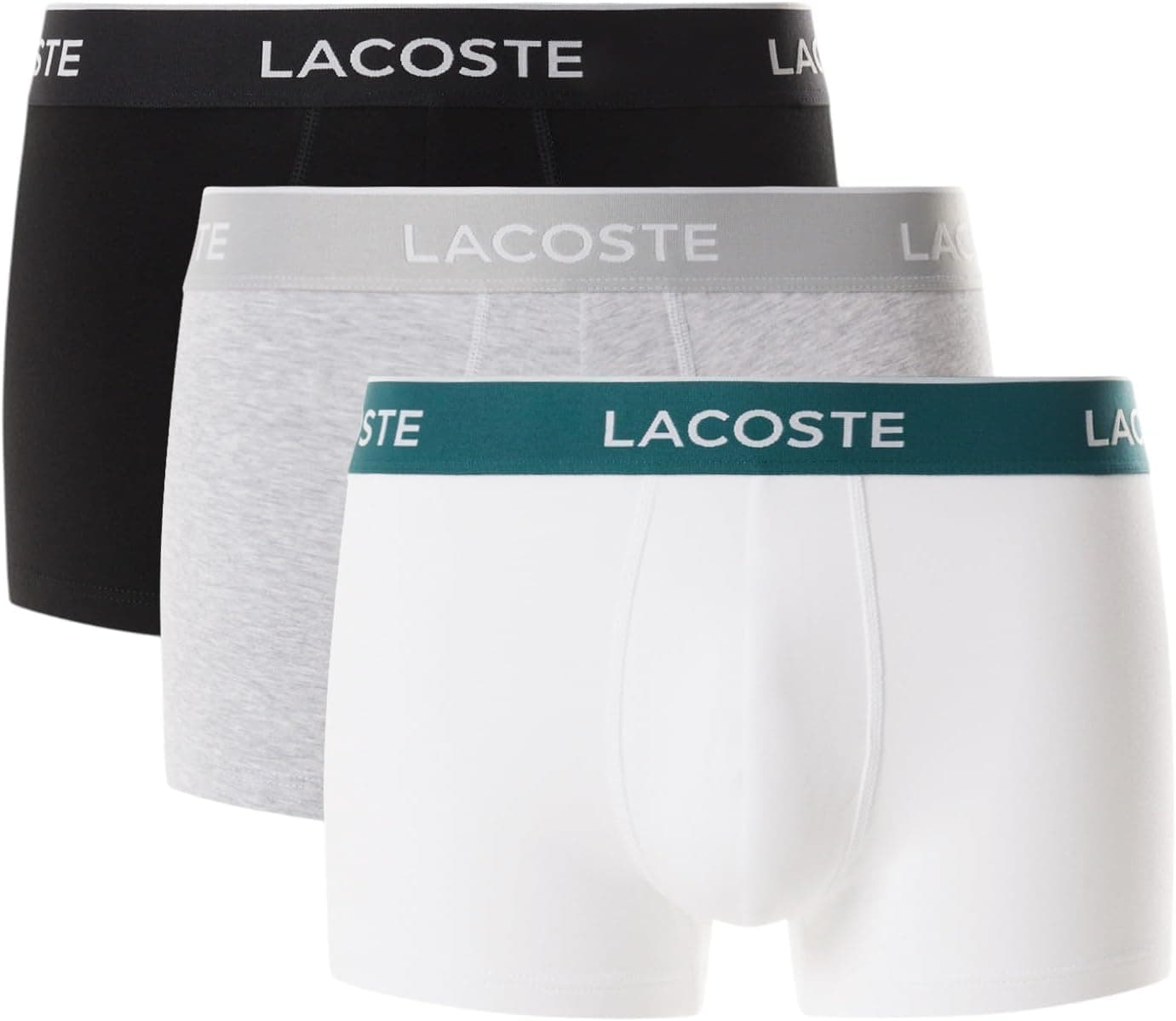 Bañador Lacoste Cotton Stretch Essentials para hombre, pack de 3