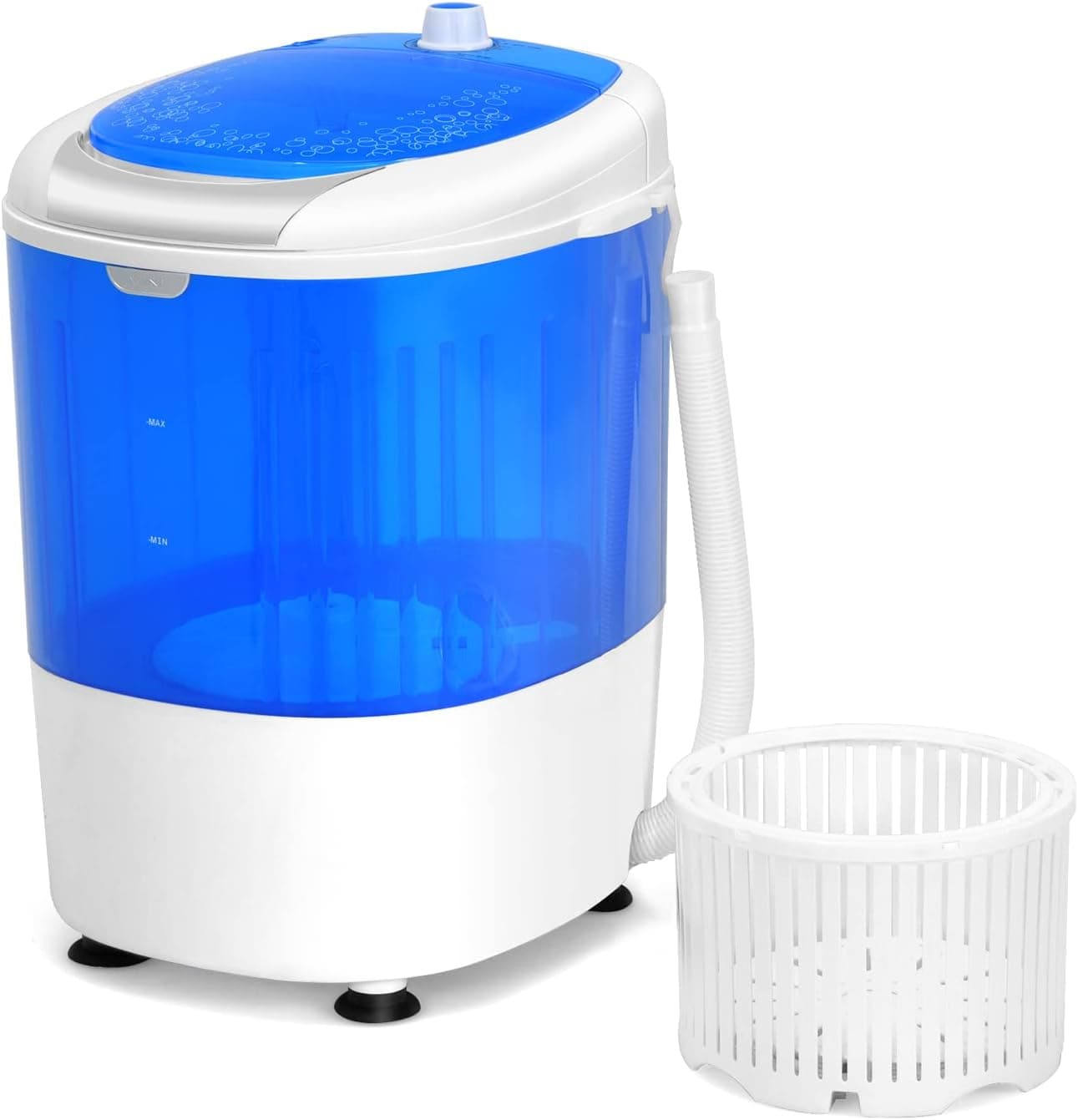 Giantex Lavadora portátil, combinación de mini lavadora y centrifugadora, capacidad de lavado de 5,5 libras, lavadora compacta semiautomática para apartamentos, dormitorios, casas rodantes