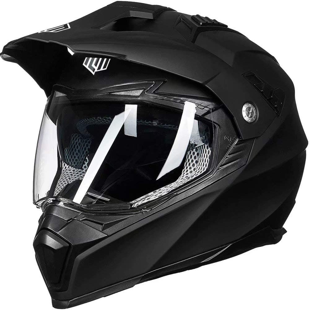 ILM-Casco deportivo doble para motocicleta todoterreno, visera solar de cara completa, para moto de cross, ATV, Motocross, certificado DOT, modelo 606V