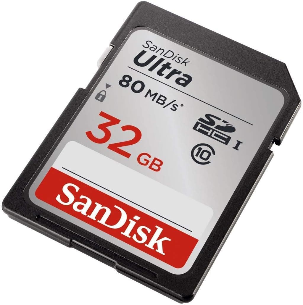 Tarjeta de memoria SanDisk Ultra 32 GB Clase 10 SDHC UHS-I hasta 80 MB/s (SDSDUNC-032G-GN6IN)
