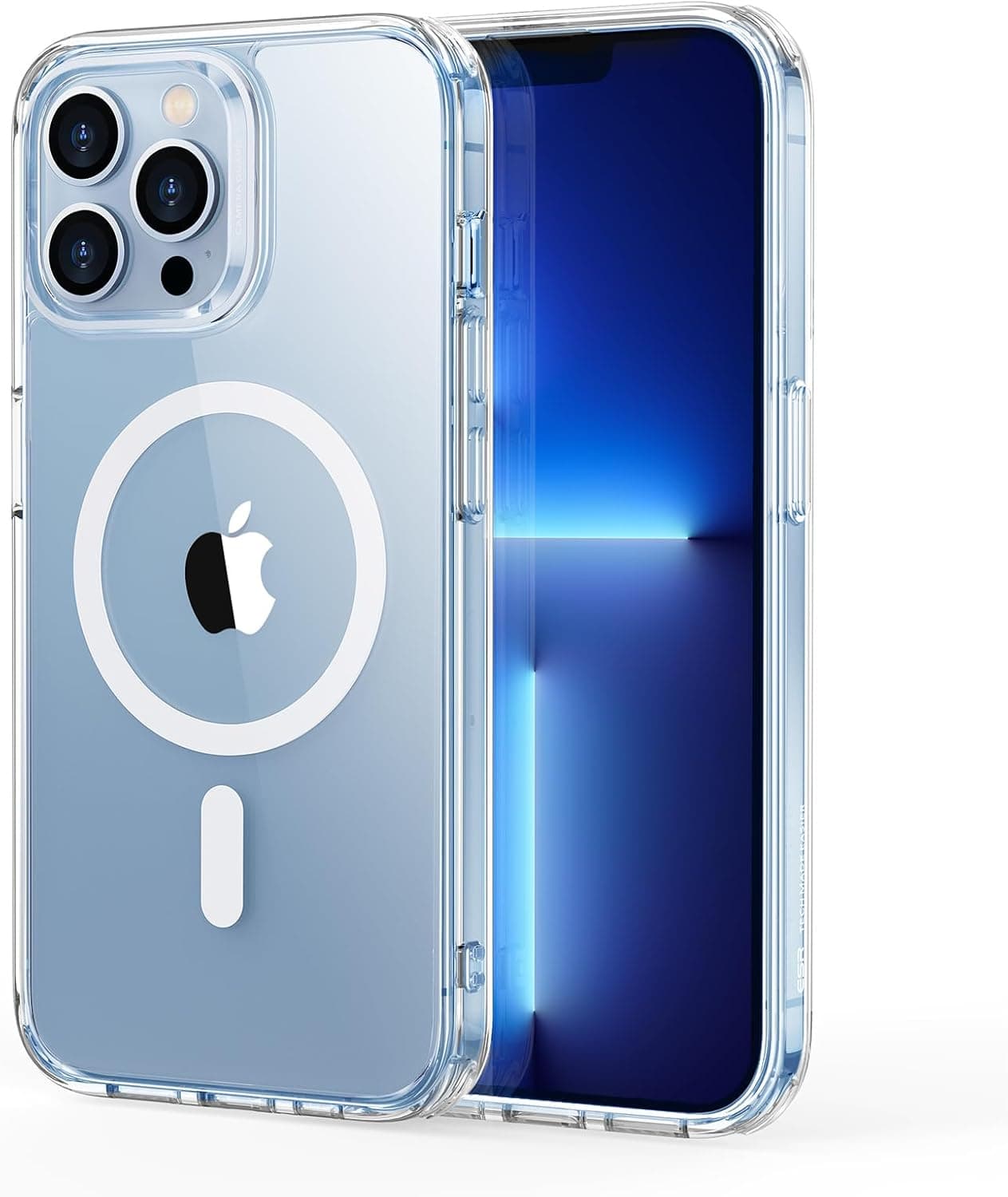 ESR Funda para iPhone 13 Pro, compatible con MagSafe, protección de grado militar, resistente al amarilleamiento, parte trasera resistente a los arañazos, funda magnética para iPhone 13 Pro, serie Classic, transparente