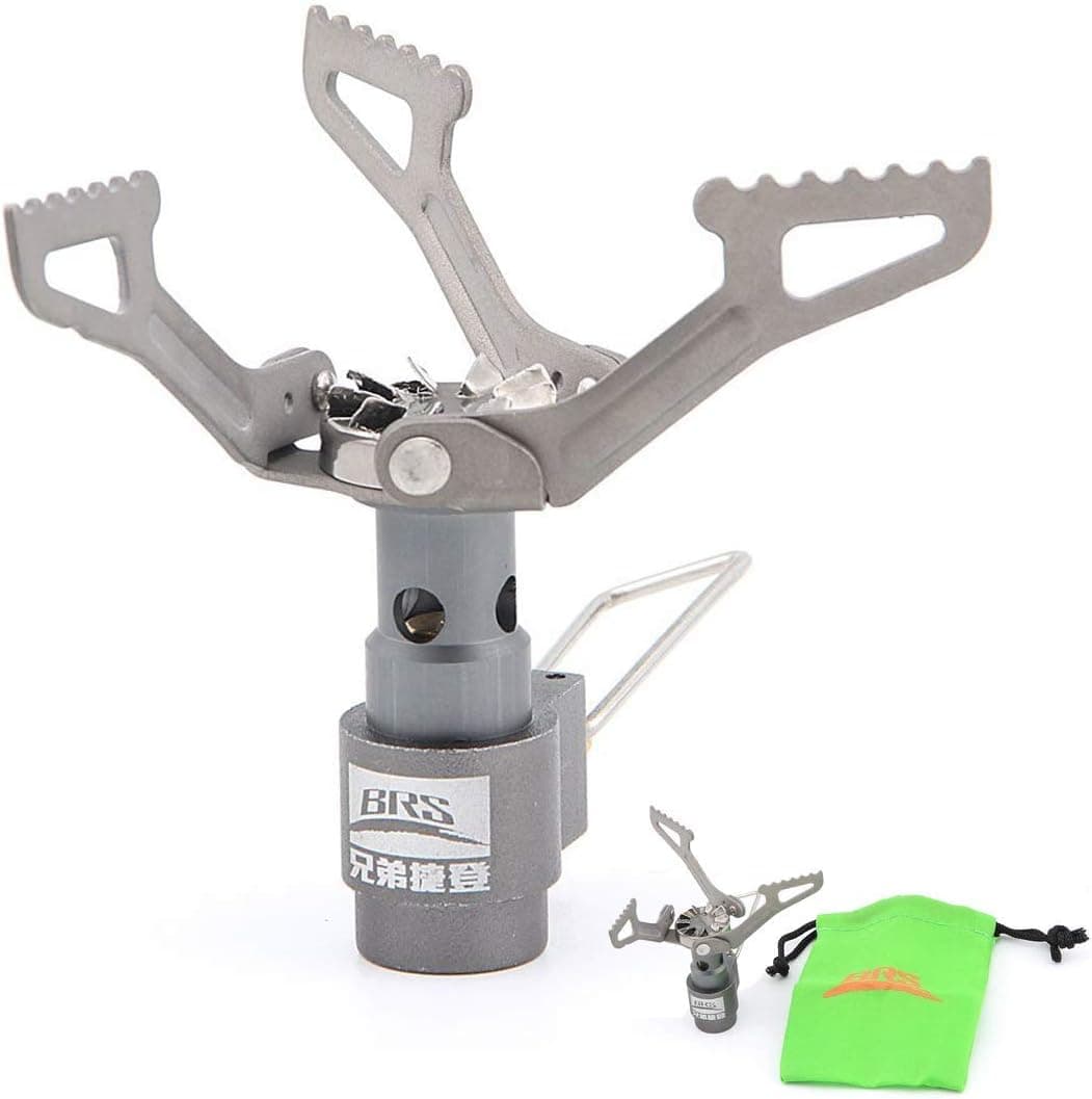 BRS Outdoor BRS-3000T Ultraligero Aleación de titanio Miniatura Portátil Picnic Camping Gas Estufa de cocina Quemador ultraligero portátil 25 gramos