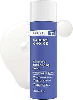 Tónico facial reponedor avanzado Paula's Choice Resist, 4 onzas líquidas | Tónico antienvejecimiento con ácido hialurónico, vitamina C y E, suaviza y repone la piel seca, sin fragancia