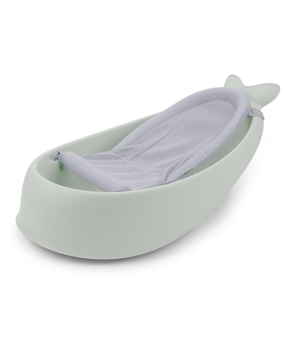 Bañera infantil Skip Hop Crecimiento en 3 etapas con portabebés inteligente MOBY Bañera Salvia Edad 0+