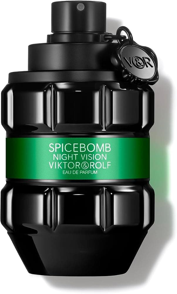 Viktor&Rolf Spicebomb Nightvision Eau de Parfum - Colonia Ambery Fougere | Fragancia con especias negras, acuerdo resinoso verde e incienso - Larga duración - Aroma vibrante para hombre para invierno y verano