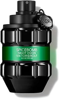 Viktor&Rolf Spicebomb Nightvision Eau de Parfum - Ambery Fougere Cologne | Fragrance with Black Spices, Green Resinous Accord & Incense - Long Lasting - Vibrant Mens Scent for Winter and Summer