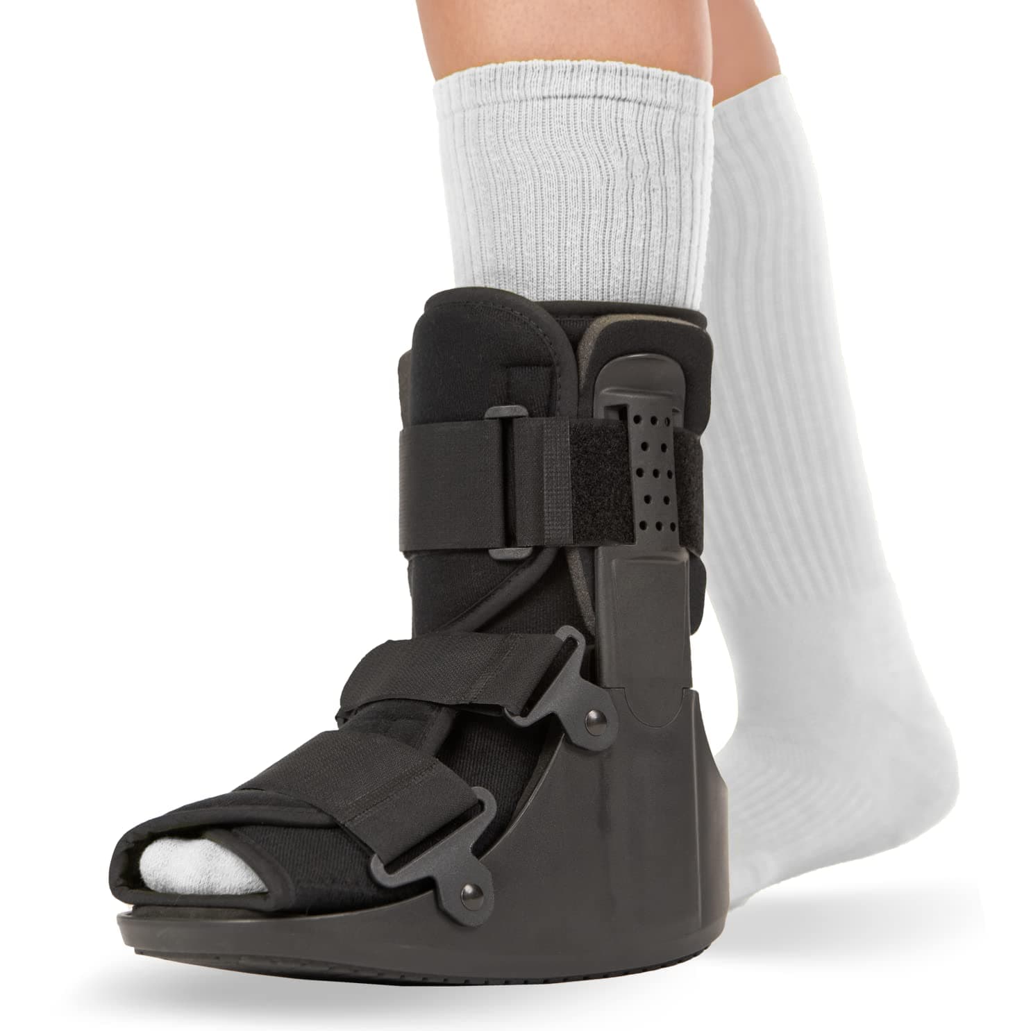 BraceAbility Bota corta para caminar – Andador médico ortopédico para lesiones de dedos rotos, tobillos torcidos, estrés metatarsiano, soporte postoperatorio zapato de fractura de pie izquierdo o derecho para hombres y mujeres (M)