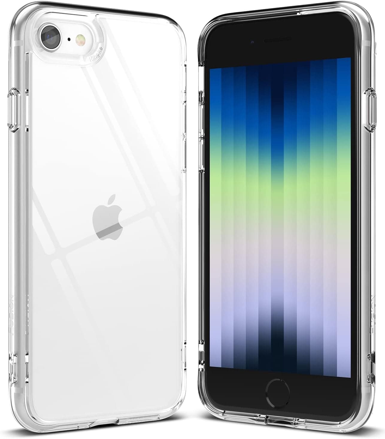 Funda Ringke para iPhone SE de 3.ª/2.ª generación/8/7 [Fusion Clear] | Recubrimiento UV para bolsas de aire resistentes a rayones y decoloración, a prueba de golpes