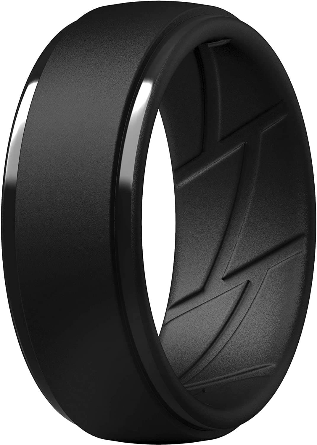 ThunderFit Men's Silicone Rings 10mm Wide 2.5mm Thick Rubber Bands, Breathable, Variety Multipack 1-10