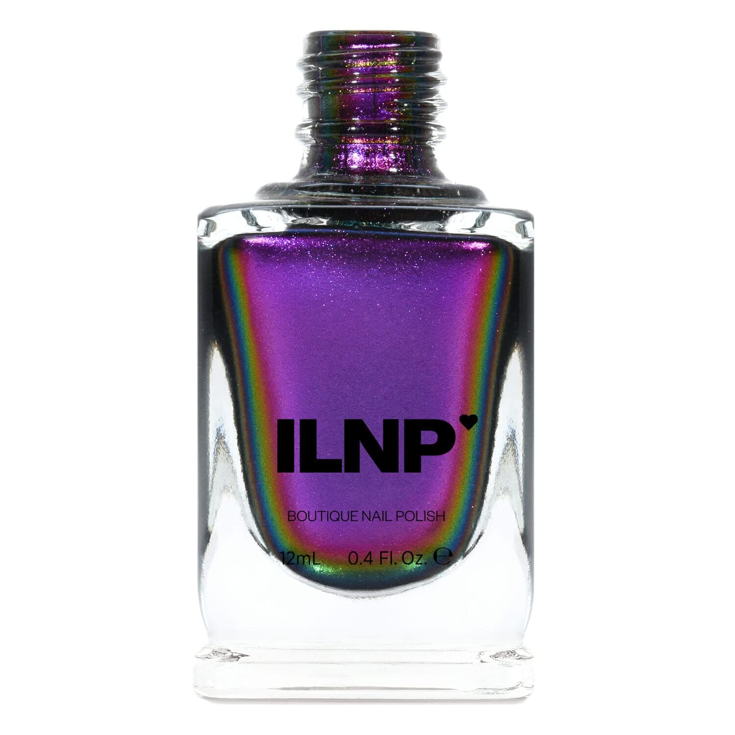 ILNP Inclinado - Esmalte de uñas ultracromo que cambia de color morado, magenta, naranja y verde