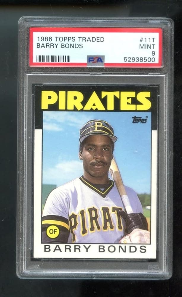 Barry Bonds Graded PSA 9 MINT (Tarjeta de béisbol) 1986 Topps Traded - [Base] #11T
