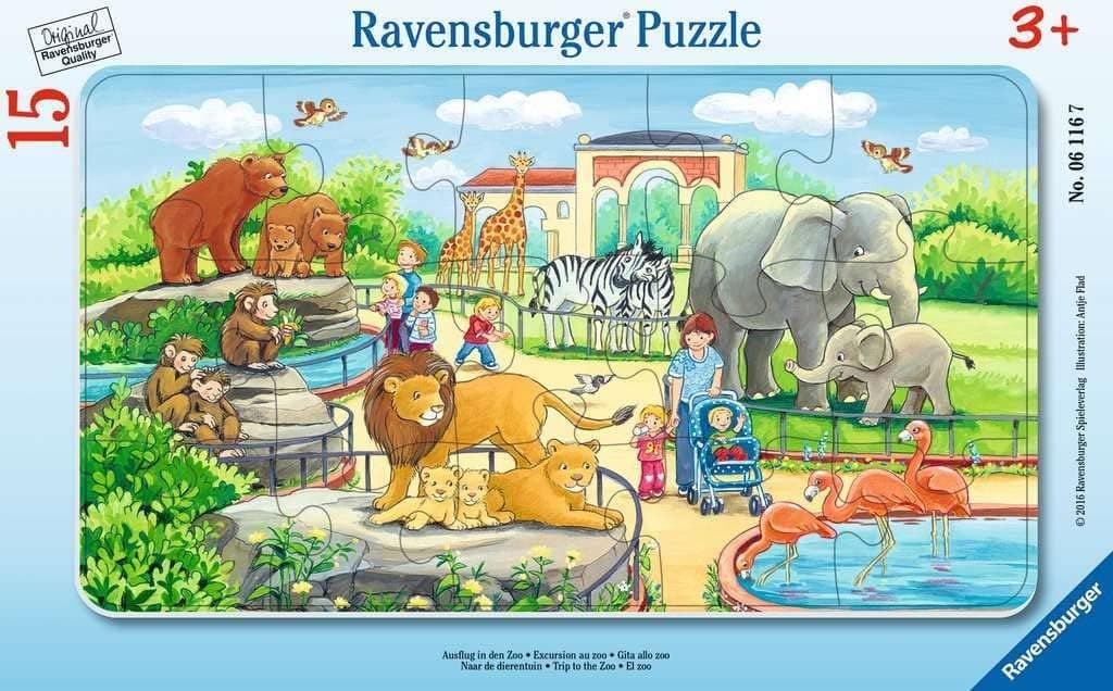 Ravensburger Viaje al Zoológico Rompecabezas (15 Piezas)