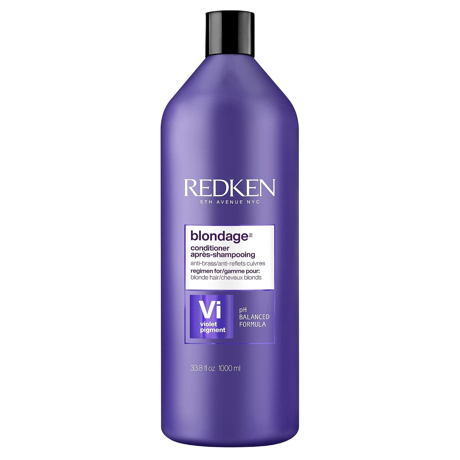 Redken Blondage Color Depositing Purple Conditioner For Blonde Hair - Tones & Moisturizes Brassy Hair