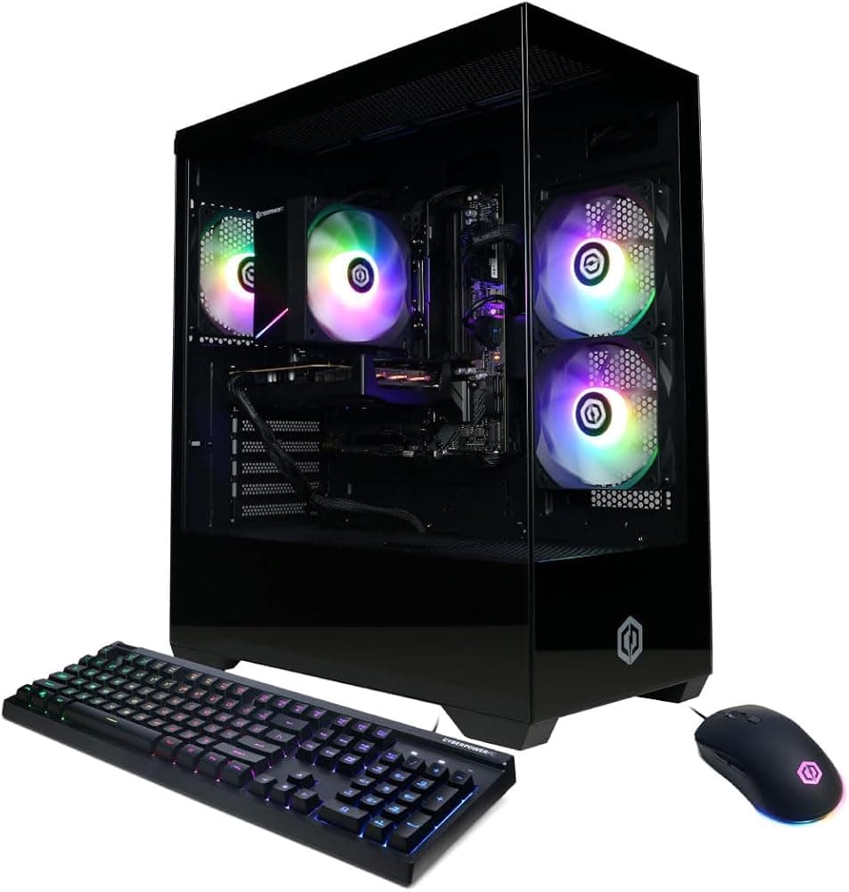CyberPowerPC Gaming PC, Intel Core i5-14400F, GeForce RTX 5060 8GB | Gamer Xtreme, 16GB DDR5, 1TB PCIe 4.0 SSD, WiFi Ready & Windows 11 Home (GXiVR8060A47)