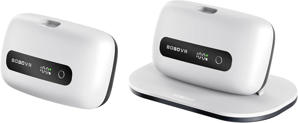 Combo de batería dual y base de carga BM60-2, 2 baterías magnéticas BM60 con pantalla de alimentación, compatible solo con correas para la cabeza BOBOVR M3 y M3 Pro+, no para sistemas B2 o B100 | 2 baterías con pantalla de alimentación, compatible solo con correas para la cabeza BOBOVR M3 y M3 Pro+, no para sistemas M3pro, B2 o B100