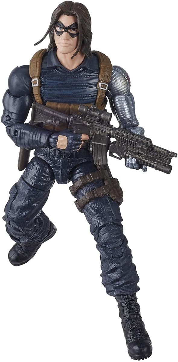 Hasbro Marvel Black Widow Legends Series Figura de acción de soldado de invierno coleccionable de 6 pulgadas Juguete, diseño premium, 2 accesorios, a partir de 4 años | Marvel Legends Black Widow Figura de acción de 6 pulgadas BAF Crimson Dynamo - Soldado de invierno