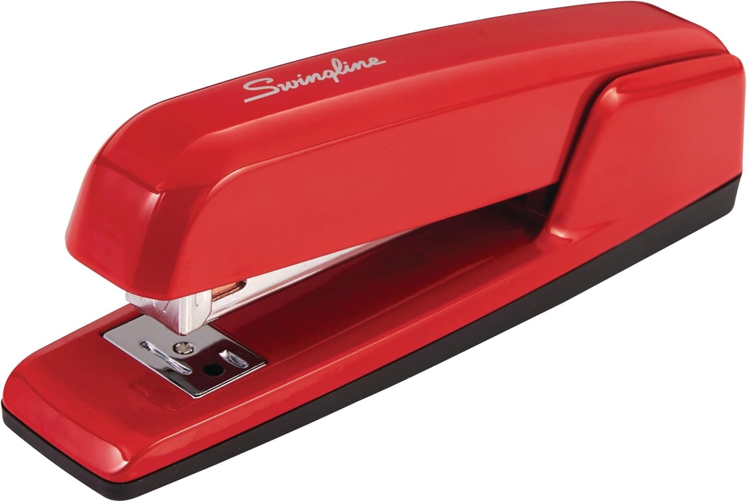 Grapadora Swingline, capacidad para 30 hojas, grapadora empresarial 747, sin atascos, metal, rojo río (74736)