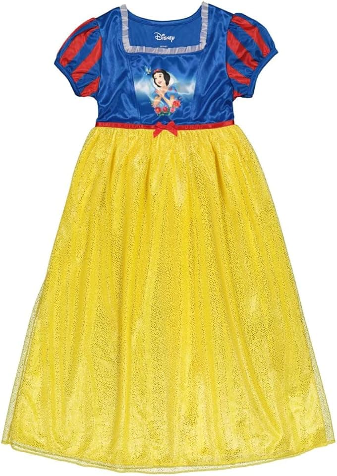 Disney Camisón de fantasía de princesa para niñas pequeñas/grandes