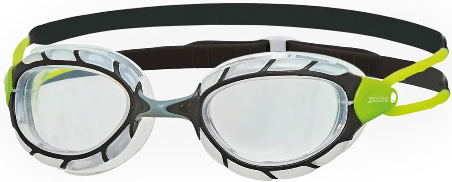Zoggs Unisex Predatоr Adjustable Swimming Goggles for Adults | Comfortable Ultra-Fit Gasket & Anti-Fog UV Protective Lenses