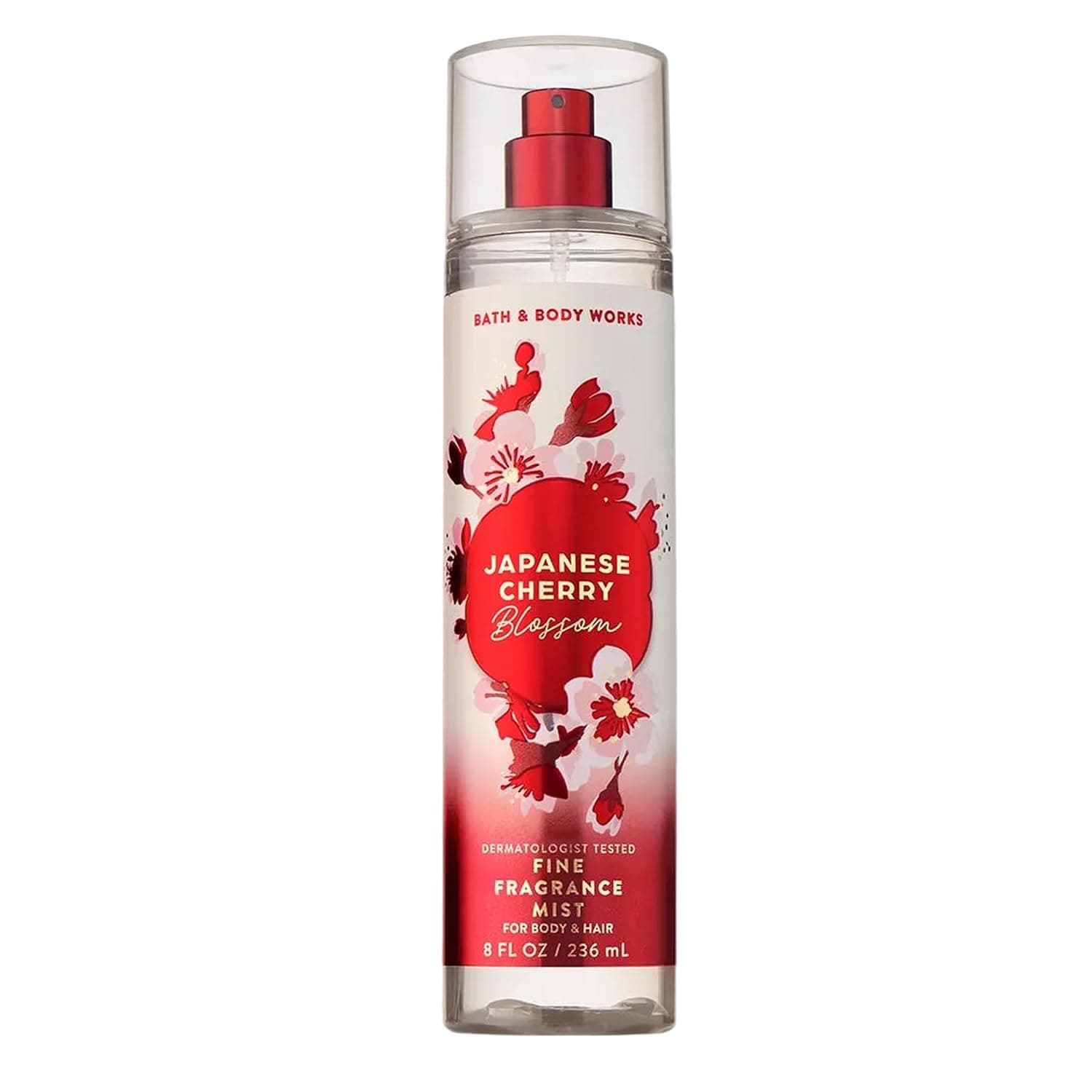 Bath & Body Works Niebla de fragancia fina de flor de cerezo japonés, spray corporal y perfume para mujeres, fragancia personal de larga duración, aroma floral icónico, 8 fl oz – 1 paquete