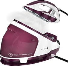 Martisan Plancha Generador de Vapor para Ropa, Estación de Vapor LED, Potencia 1800W, Presión Máxima 8 Bar, Tanque de Agua de 1,9L, Ráfaga de Vapor 550g/min, Apagado Automático, Suela de Cerámica, Eliminación Rápida de Arrugas, Morado