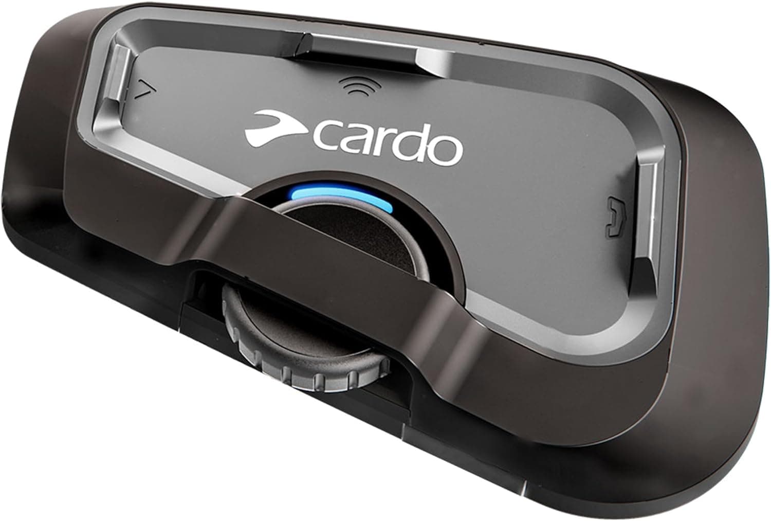 Cardo Systems FREECOM 4X Casco de motocicleta de 4 vías Sistema de comunicación Bluetooth Intercomunicador de auriculares, Conectividad Bluetooth universal, Resistente al agua, Altavoces de 40 mm - Paquete individual