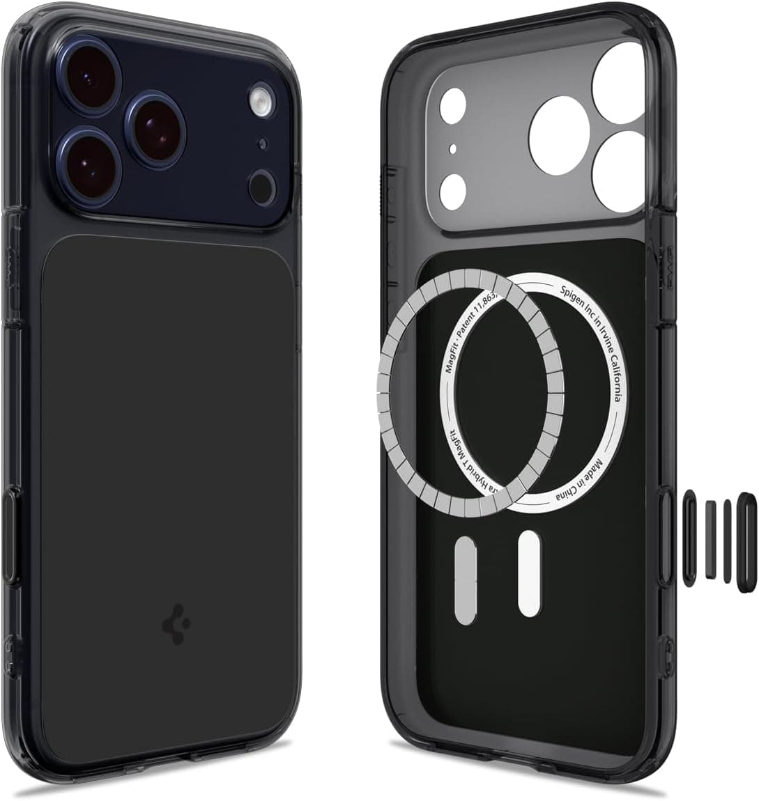 Funda Spigen para iPhone 17 Pro Max, Ultra Hybrid T MagFit [Botón de control de cámara] [Compatible con Magsafe] - Negro mate