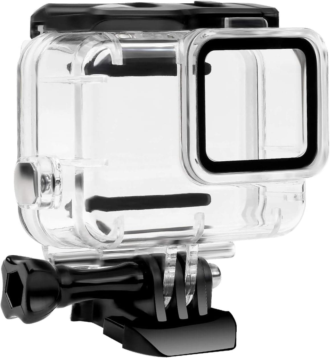 FitStill - Carcasa impermeable de 148 pies/45 m solo para Go Pro Hero 7 blanco y plateado, funda protectora para buceo subacuático, soporte de carcasa para Go Pro Hero 7 blanco y plateado, accesorios para cámara de acción