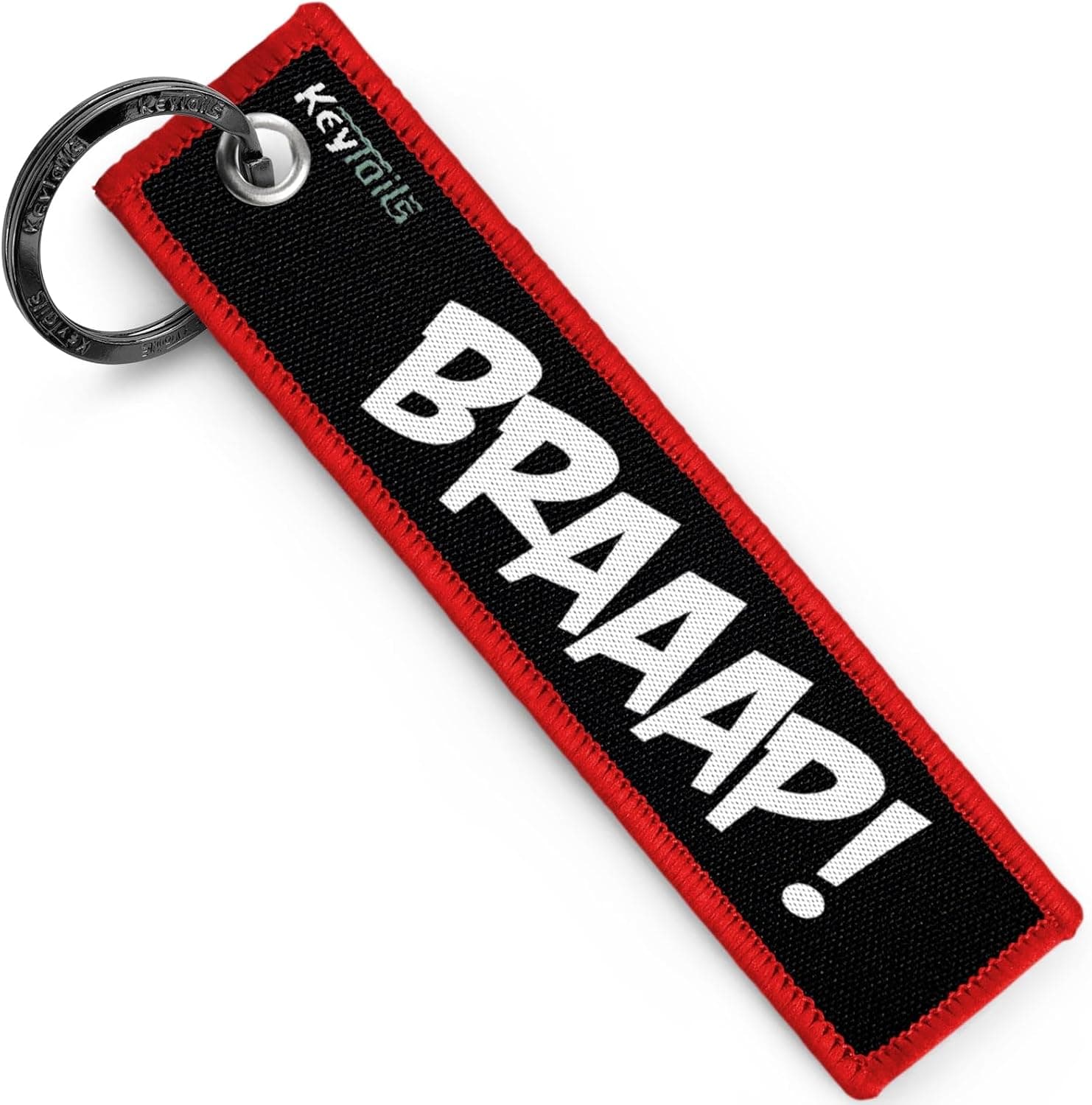 Llaveros, Etiqueta para llave de calidad premium para motocicleta, automóvil, scooter, ATV, UTV [BRAAAP!]