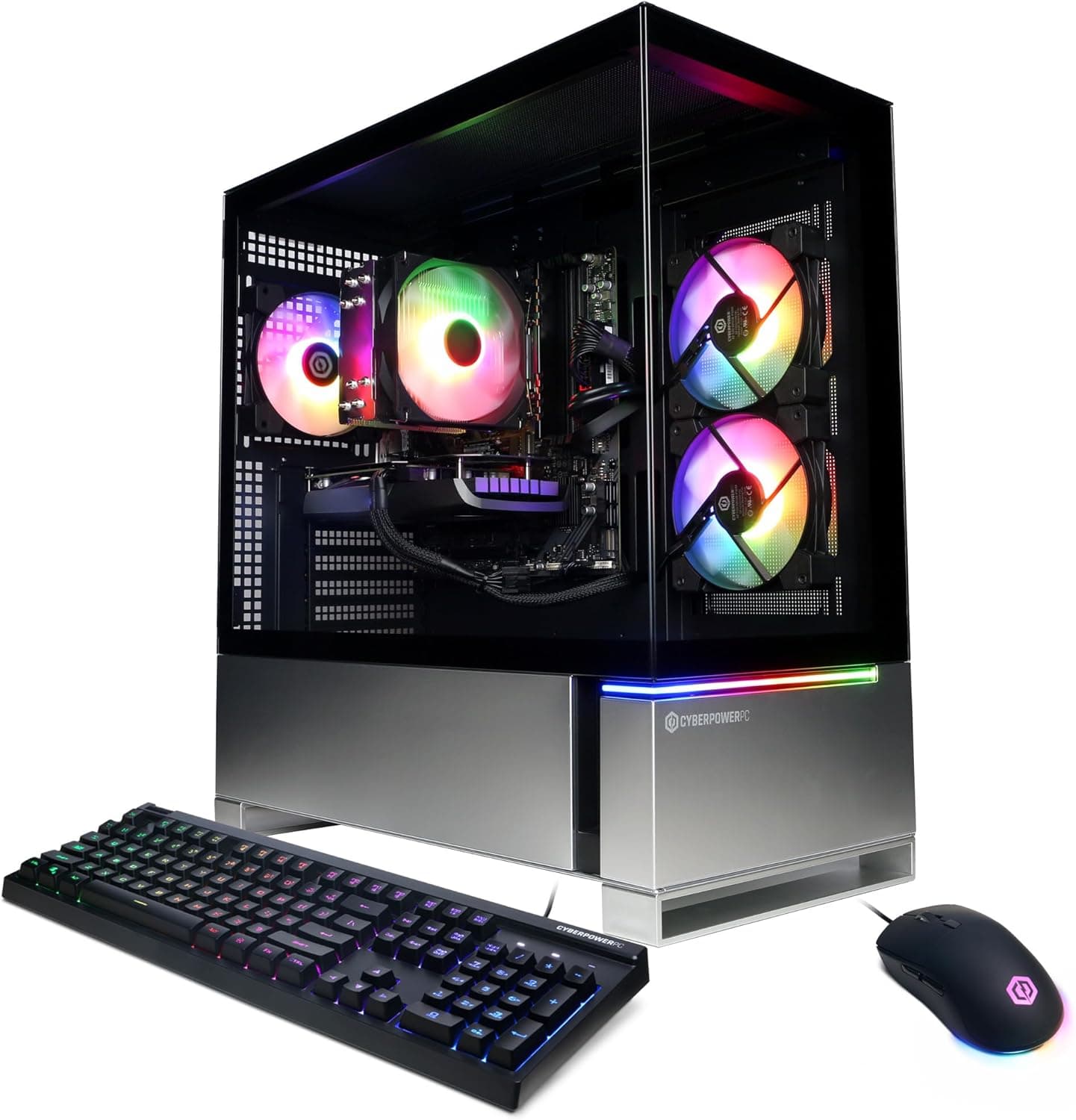 CYBERPOWERPC Gamer Master Gaming PC, AMD Ryzen 7 8700F 4.1GHz, GeForce RTX 4060 Ti 8GB, 16GB DDR5, 1TB PCIe Gen4 SSD, WiFi Ready & Windows 11 Home (GMA2900A)