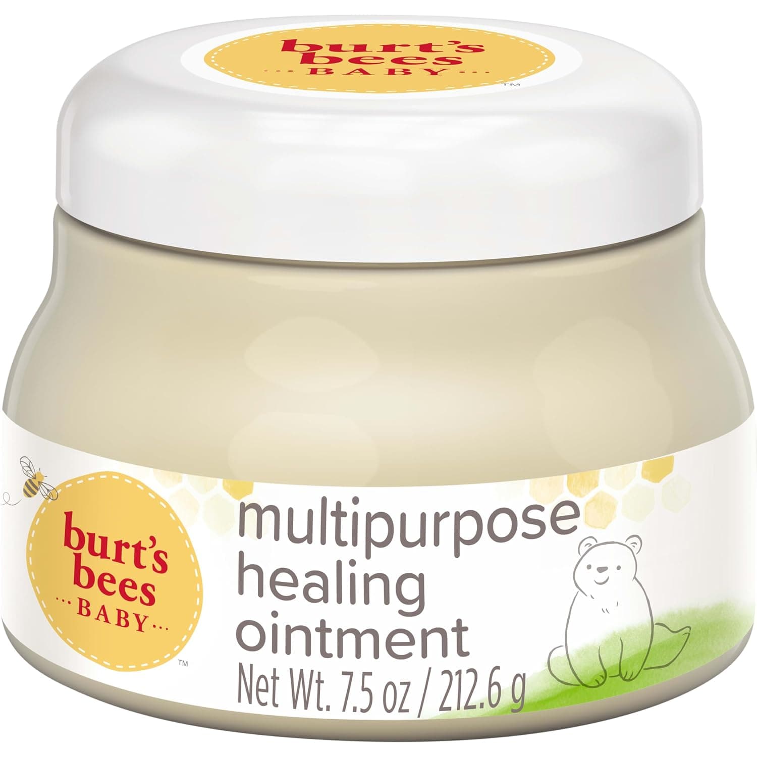 Burt's Bees Baby 100% Natural Origin Multipurpose Healing Ointment, Face & Body Baby Ointment – 7.5 Ounce Tub