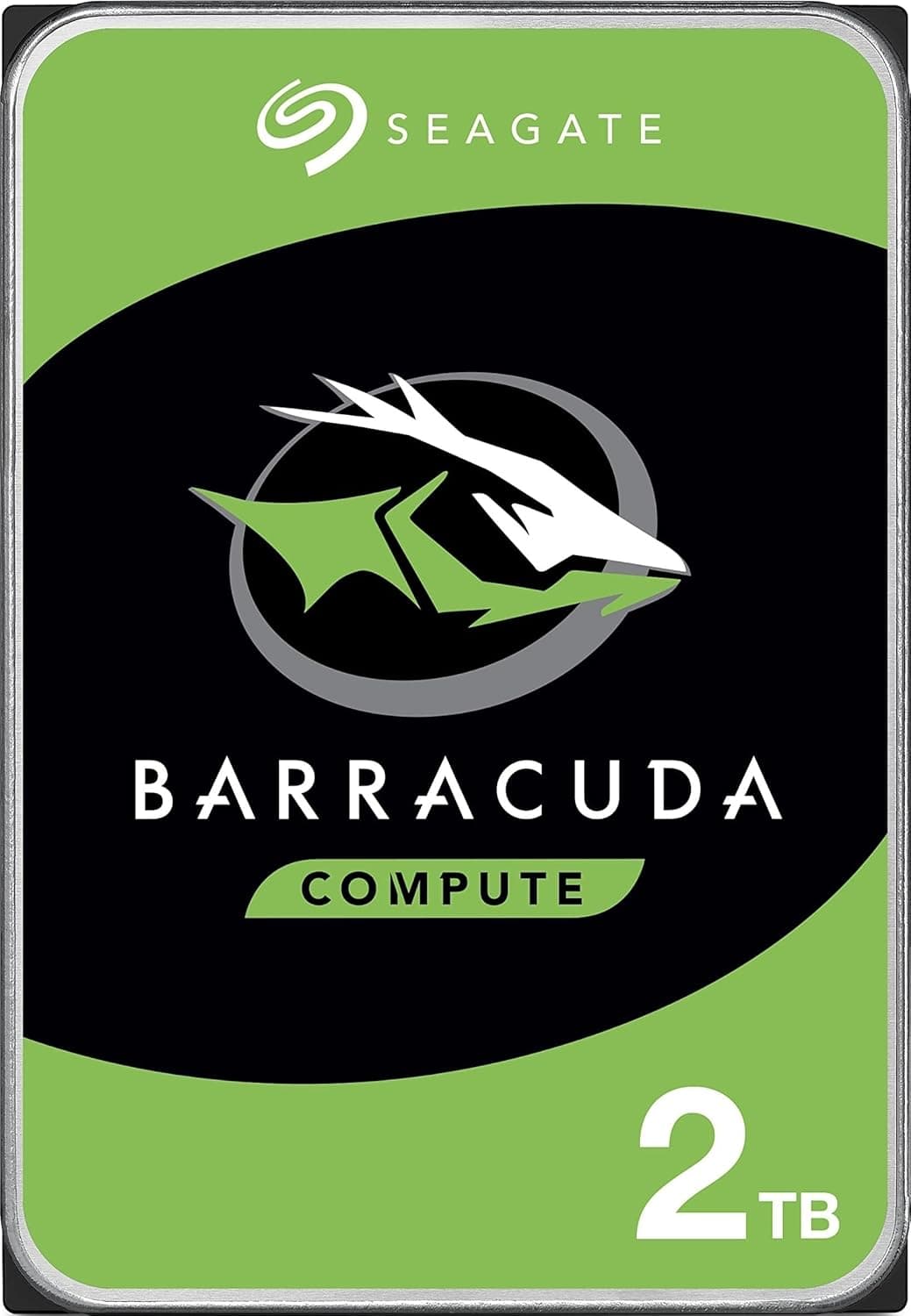 Disco duro interno Seagate BarraCuda de 2 TB – 3,5 pulgadas SATA 6 Gb/s 7200 RPM 256 MB de caché – Embalaje sin frustración (ST2000DM008/ST2000DMZ08)