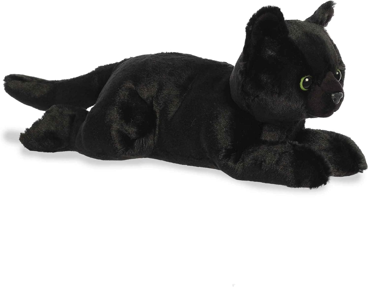 Aurora Flopsie 13" Twilight Cat Adorable animal de peluche | Detalles de animales realistas en una postura de descanso relajada