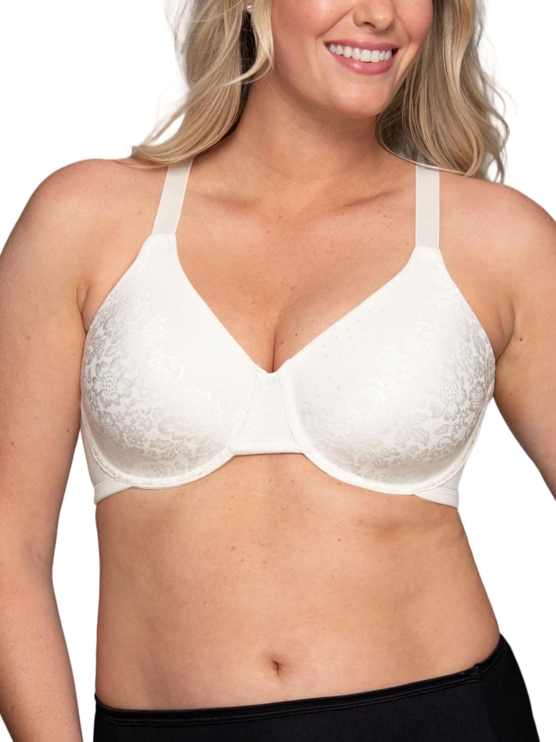 Vanity Fair Brasier minimizador suavizante de espalda para mujer, minimiza la línea del busto hasta 1.5", copas no acolchadas hasta H