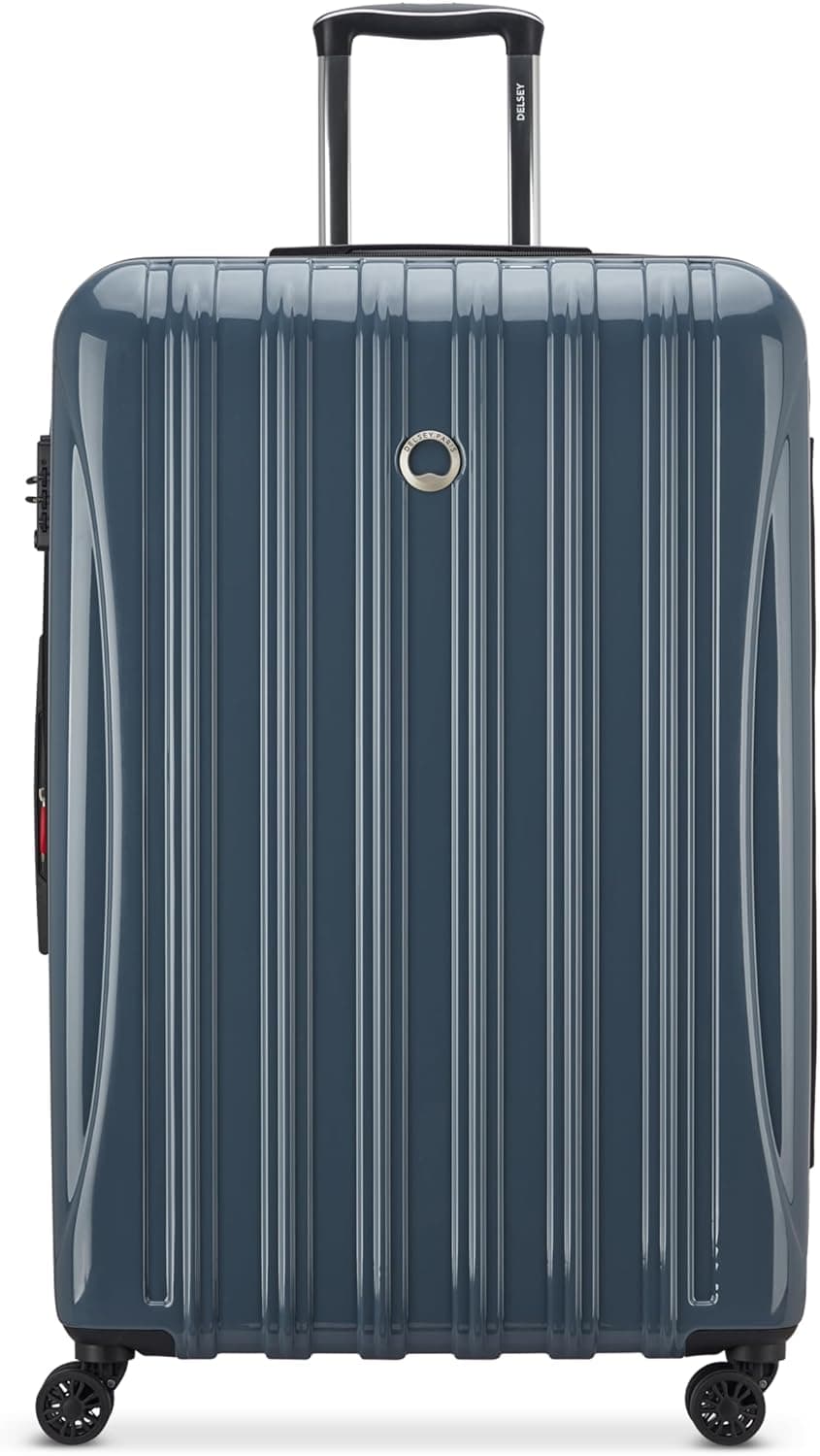Equipaje expandible con ruedas giratorias DELSEY PARIS Helium Aero Hardside, azul Orion, cuadros grandes de 28 pulgadas