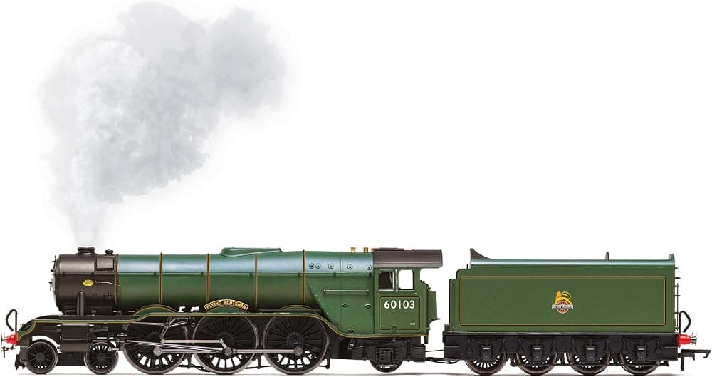 BR, Clase A3, 'Flying Scotsman' con generador de vapor, reposapiés fundido a presión y cámara de combustión parpadeante - Época 4. Locomotoras. | 60103 'Flying Scotsman' con generador de vapor, locomotoras de calibre Era 4 00 para tren, modelos de motor para adultos