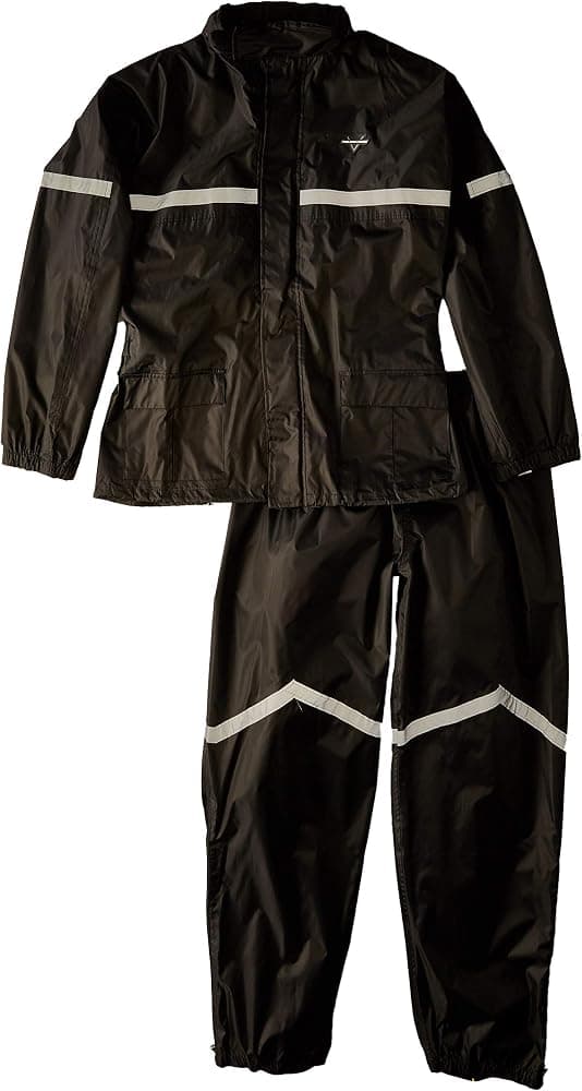 Nelson Rigg SR-6000 Stormrider Traje de lluvia de dos piezas - Negro 2X - SR-6000-BLK-05X