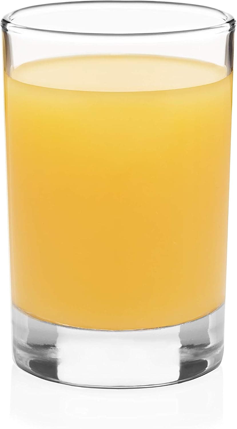 Libbey vasos de jugo de base pesada, juego de 4, 5.5 onzas líquidas