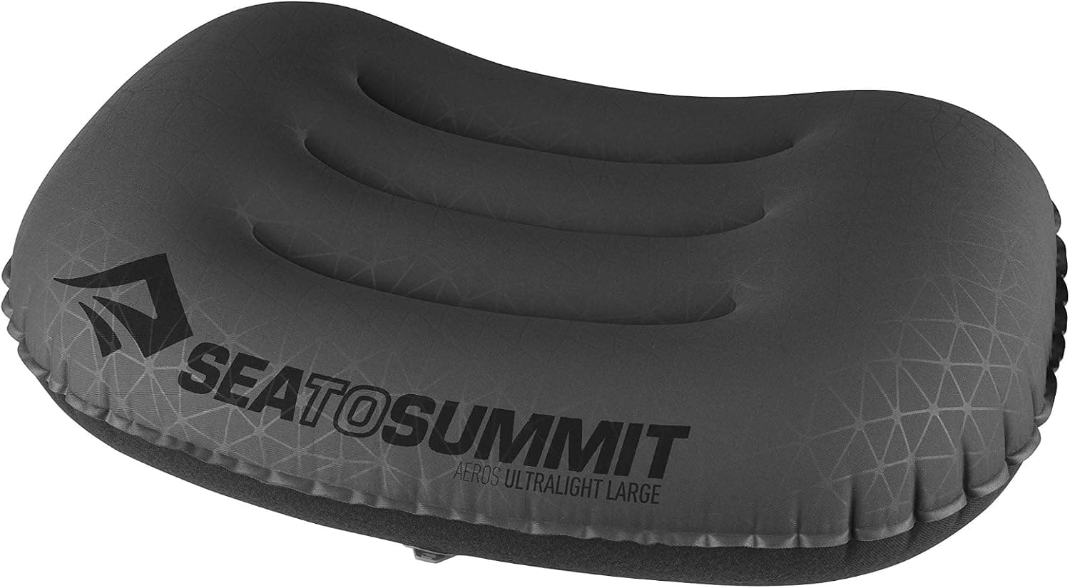 Sea to Summit Eros Almohada inflable ultraligera para acampar y viajar, grande, gris