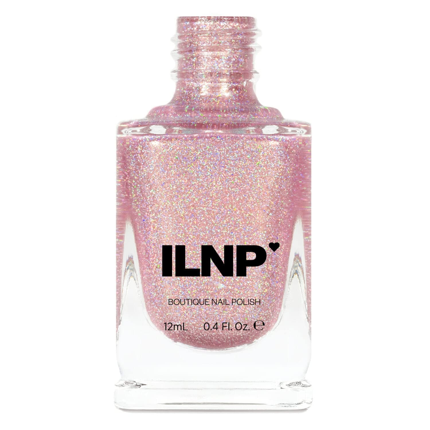 ILNP Ballet Slipper - Esmalte de uñas holográfico rosa suave, esmalte brillante rosa ballet, vegano, no tóxico, libre de crueldad